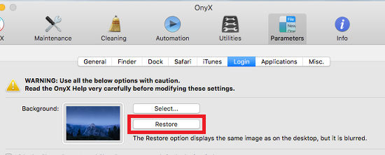using onyx for mac